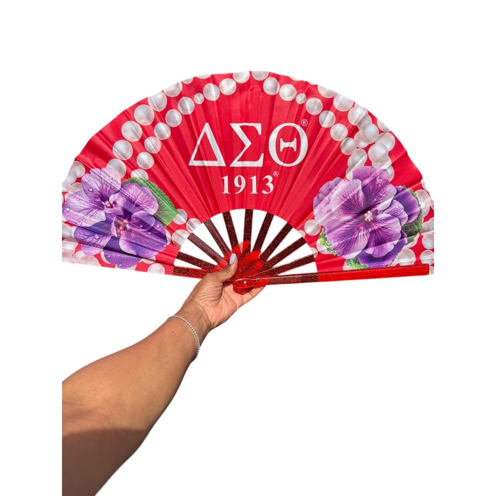Delta Sigma Theta Folding Fan Violet